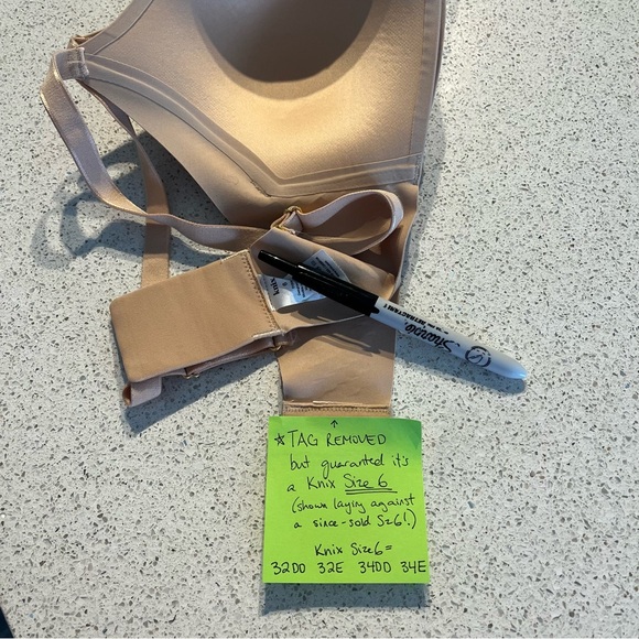 Knix Sz 6 WingWoman Contour Bra in Nude 32DD 32E 34DD 34E - Picture 13 of 16